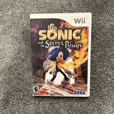 SONIC AND THE SECRET RINGS (Nintendo Wii, 2007) COMPLETE CIB WITH MANUAL TESTED