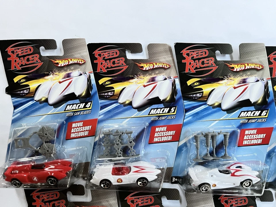 Hot Wheels Speed Racer Movie Series 2007 Lot 10 Mach 4 5 6 Snake Oiler Rare - Image 2 of 4