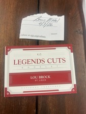 2017 Panini National Treasures Legend Cut Auto Lou Brock #4/5