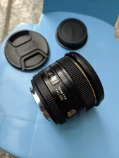 Sigma 50mm f/1.4 EX DG HSM AF Lens With Front/Rear Caps for Canon EF