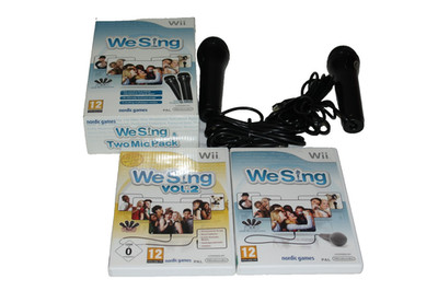 We Sing + We Sing Vol.2  OVP +Anleitung+ 2x USB Mikrofone-Nintendo Wii Spiele