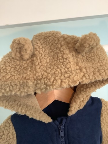 NEXT BABY JUNGEN 0-3 MONATE BLAU & BRAUN TEDDYBÄR KAPUZENJACKE KOMBINIERTER VERSAND - Bild 2 von 6