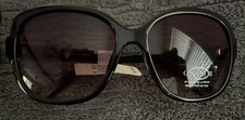 Oscar de La Renta Black Sunglasses 01304 100 UV NWT