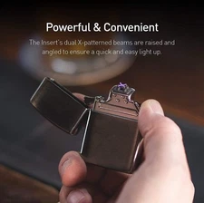 NEW Power Practical Sparkr Insert for Classic Flip Top Lighter case, Dual Arc