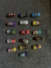 Mighty Beanz Moose Toys Vintage, Lot of 15 With 8 assorted Bods