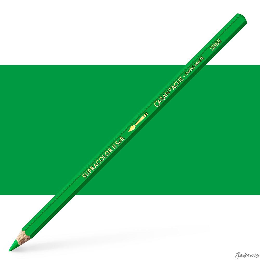 Caran d'Ache Supracolor Soft Watercolour Pencil Cedar 3.8mm Emerald Green