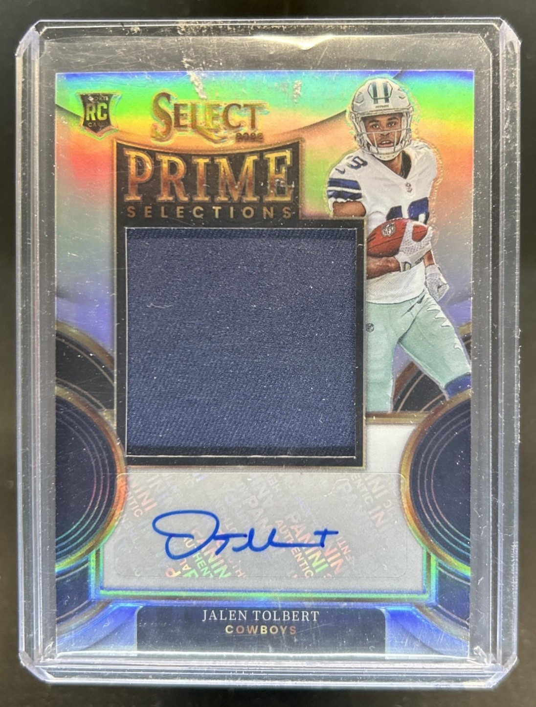 Jalen Tolbert Panini Select Prime Selections Signatures #PSJT Gold Jersey Number