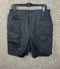 Mens Summer Tactical Short Cargo Outdoor Hiking Fishing Track Short Sz 32 Black