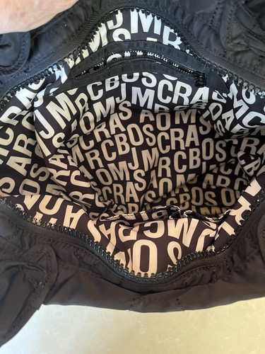 Marc By Marc Jacobs Black Nylon Quilted Tote Bag Retail $250 - Afbeelding 3 van 3