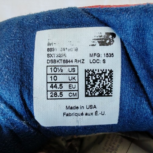 New Balance 997 USA Made Trainers Encap UK 10 EU 44.5 Suede/Mesh Red Navy Silver - Picture 16 of 24