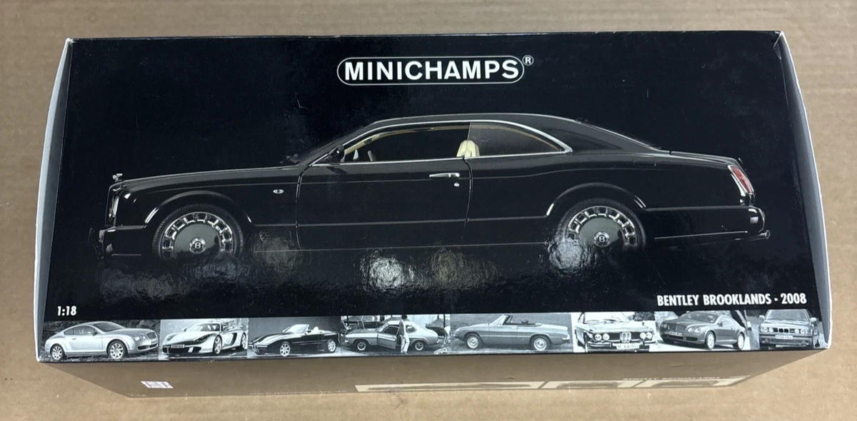 Coche miniatura Bentley Continental 1/43 Minichamps Supertsports matt- blanco avec Figur 2009
