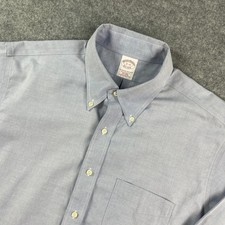 Brooks Brothers The Original Polo Shirt Mens Button Down Shirt 17-33 Light Blue