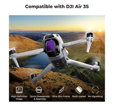 4-Pack ND PL Filter Set for DJI Air 3S - ND8/PL ND16/PL ND32/PL ND64/PL
