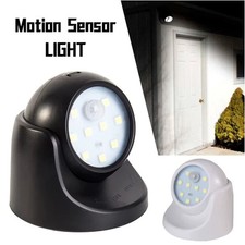 360° Battery Power Motion Sensor Security PIR LED Light Garden Outdoor Indoor✅