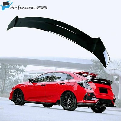 Glossy For FK8 FK4 Rear FK7 Hatchback Honda Spoiler 2017-2021 Civic Black Wing