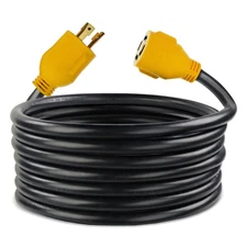 ABN | 30 AMP Generator Cord – 10’ Foot STW Extension Cord 3 Prong Locking Plug