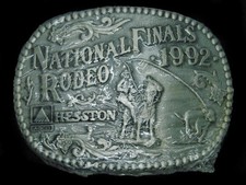 TD01114 NOS NFR  1992 NATIONAL FINALS RODEO  HESSTON COLLECTOR BELT BUCKLE
