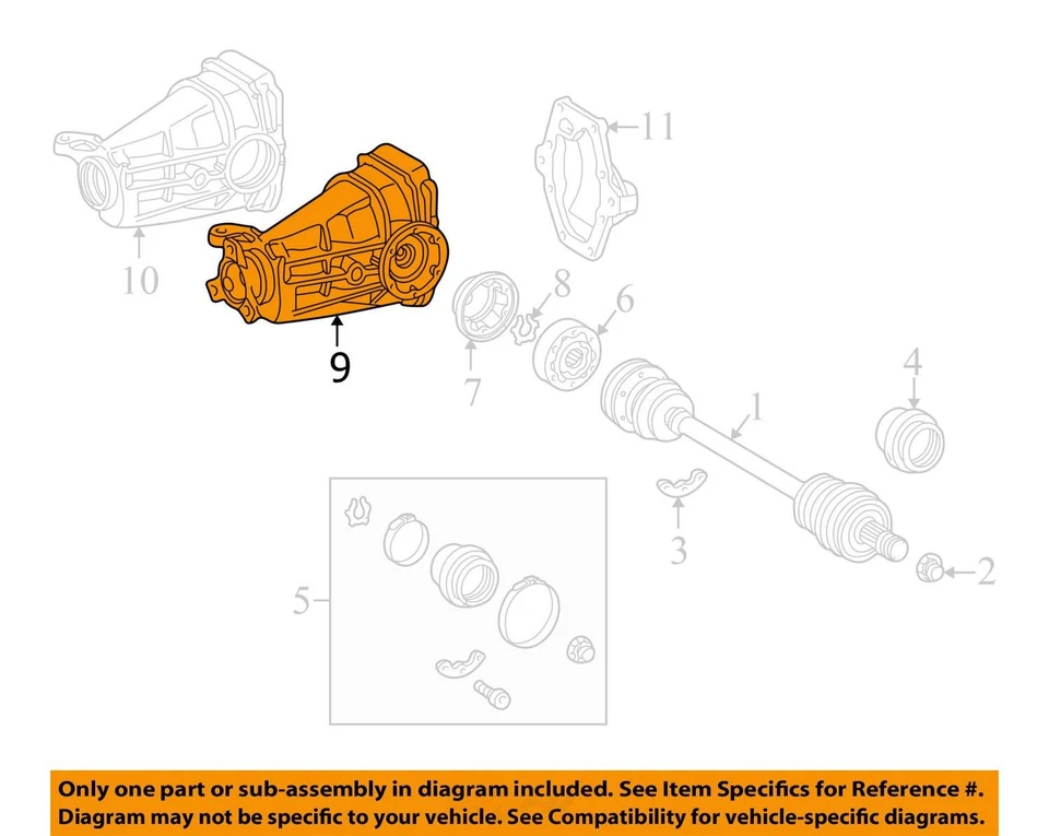 Carrier 170 tipo SLK230 a través de VIN F257904 se adapta a 97-03 MERCEDES SLK 24344984 Foto 3 de 4