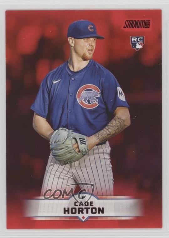 2025 Topps Stadium Club Red Foil Cade Horton #24 12m1