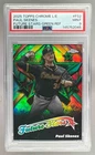 2045 Paul Skenes 2025 Topps Chrome LogoFractor FS-2 Green Future Stars /99 PSA 9