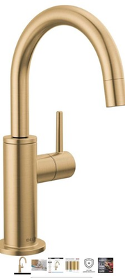 #ad #ad Delta 1930 CZ DST Contemporary Water Beverage Kitchen Faucet Champagne Bronze $159.99