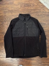 Men’s PGA Tour Black Full Zip Jacket W Fleece Lining Size XL golf fall