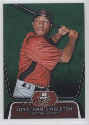 2012 Bowman Platinum Prospects Green Refractor /399 Jon Singleton Jonathan 0l2