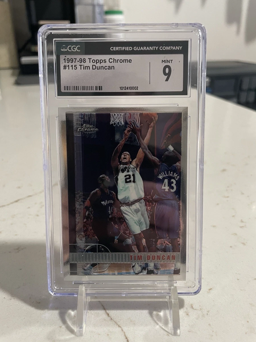 Topps Tim Duncan Basketball Rookie Sports Trading Cards