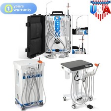 Dental Portable Delivery Unit Air Compressor /Adjustable Delivery Treatment Cart