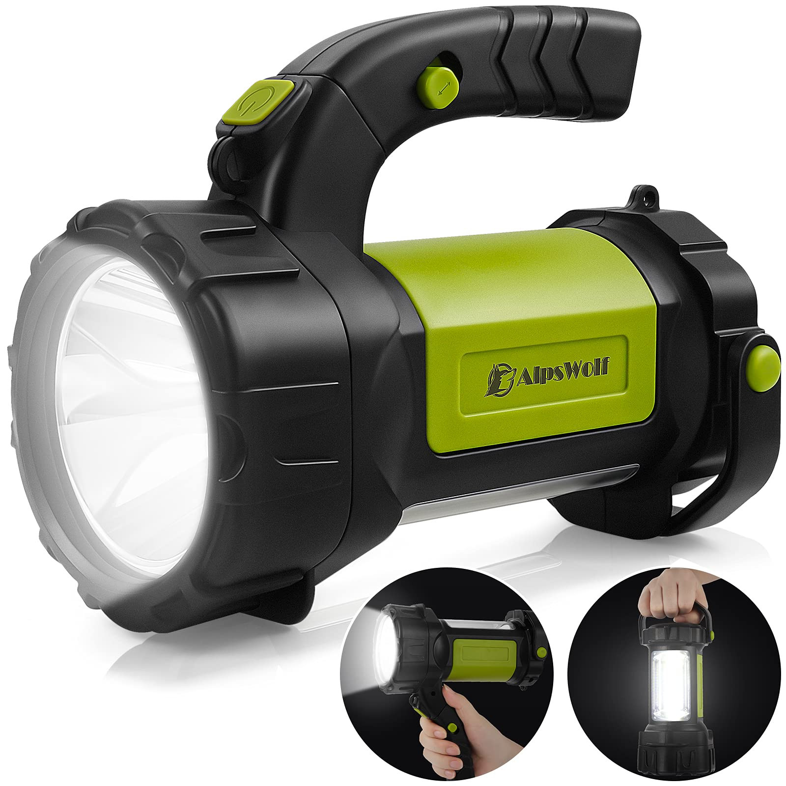 Camping Lantern Rechargeable, LED Flashlight Spotlight Lantern with 800LM, 36...