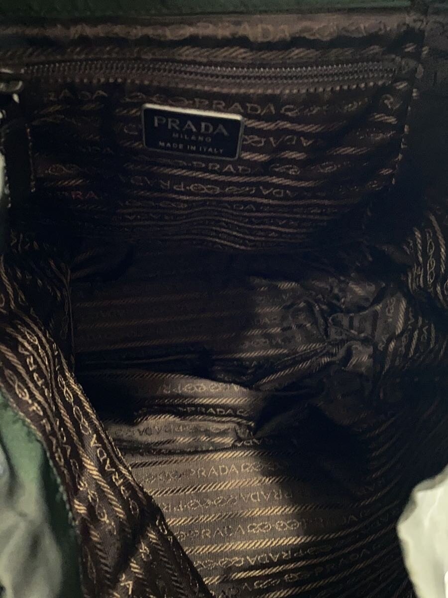 Prada Triangular Plate Backpack KHK Unisex Bag #SSB9828 — image 6