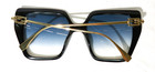 Fendi, Italy FE 40012 Sunglasses Black plastic w/ Gold metal frame — photo 7