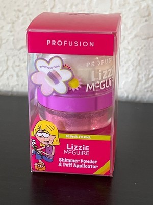 Disney PROFUSION Cosmetic LIZZIE McGUIRE Shimmer Powder + Puff Applicator NEW