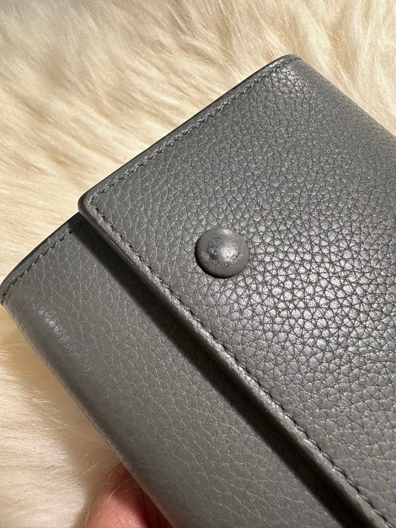 Celine Large Flap Multi Function Long Wallet Leat… - image 3