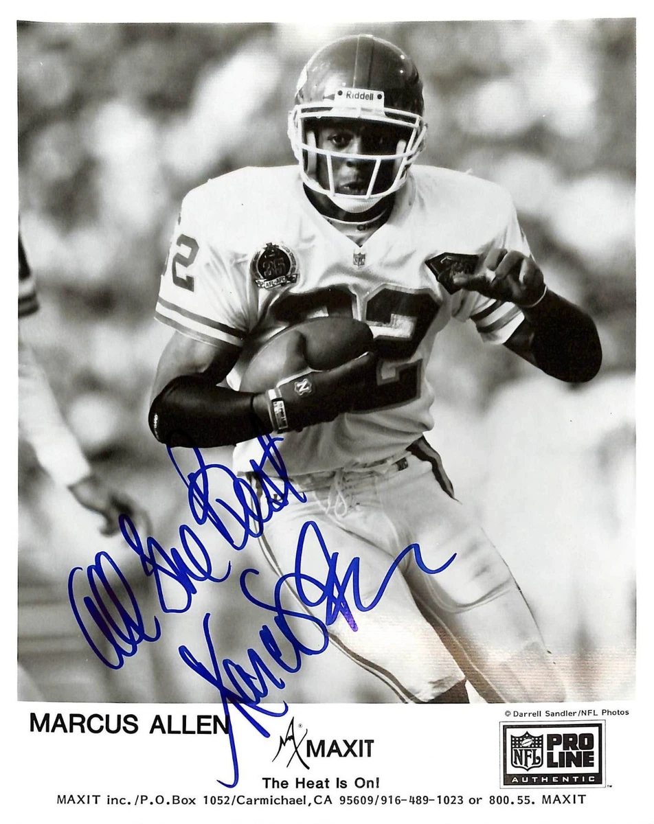 カンザスシティ・チーフスオーセンティック ヘルメット マーカス・アレンサイン入り Marcus Allen Kansas City Chiefs NFL Original Autographed Items for