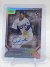 ROKI SASAKI 2025 TOPPS CHROME NATIONAL ROOKIE REFRACTOR SP RC AUTO 01/10 Q5404