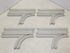 Lot of 4 Tyco US-1 Electric Trucking Turnout Slot Car Track B3016