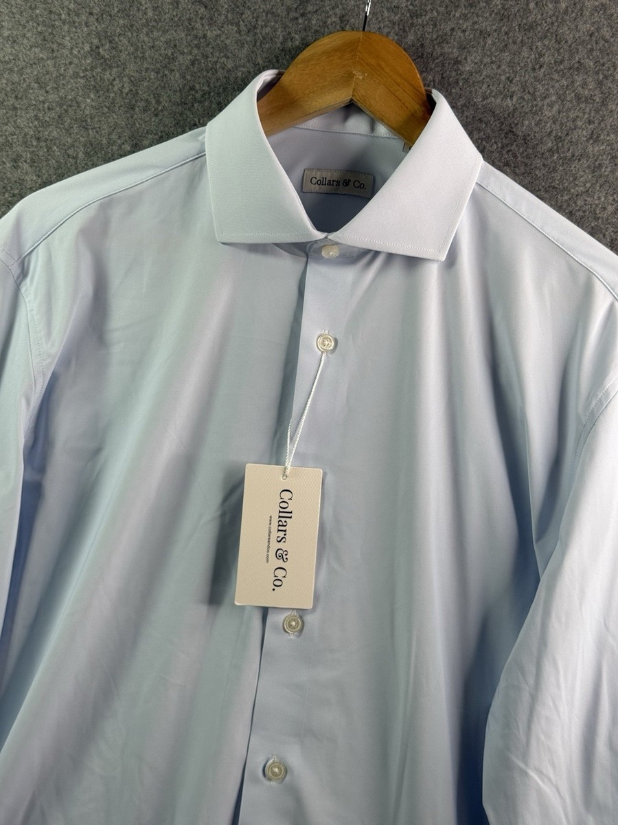 dress shirt collars Quattro Flex with Button Down Collar White 3XL / White 31 waist Men's Shirt Collars - An