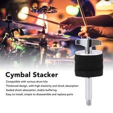 Cymbal Stacker Aluminum Alloy Felt Water Cymbal Stand Stacker Attachment