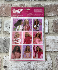  NEW Vintage 1998 Heartline by Hallmark BARBIE Stickers 4 Sheets Pink Party