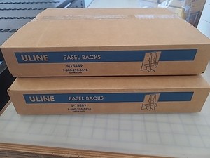 ULINE Self Adhesive Easel Backs - 15", Double Wing QTY 50 (1 Box)
