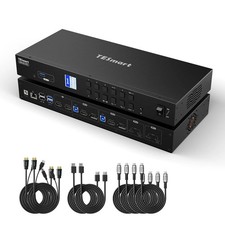 TESmart HDC402-P23-EUBK Dual-Monitor USB-C/HD...