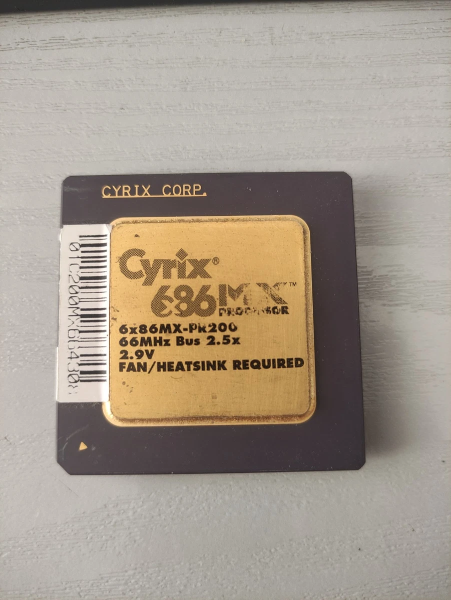 Cyrix Cx486 DX2-66MHz CPU (Cx486DX2-66GP) mit Kühler