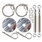 <!--F#f_0-->Hood Pins Kit for Car, Hood Pin Plate Lock Clip Kit, Universal Engine Hood3098<!--F/-->