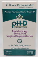 pH-D Feminine Health Boric Acid Vaginal Suppositories 600mg 14Ct   AUG/2028  
