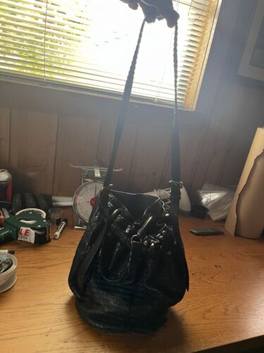Alexander Wang • Studded Bucket Bag, Black Pebbled Leather - Picture 2 of 10