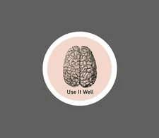 Use It Well Sticker Brain Mind Waterproof Smart Business School Gift NEW