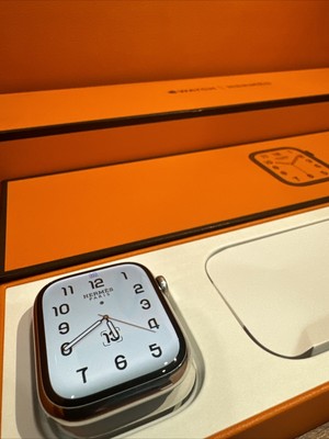 Apple Watch Hermes Series 7 45mm Stainless Steel w/ Hermes Sport  