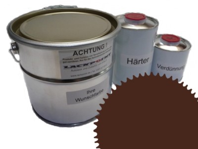 7 Liter Set 2K Automotive Paint Ral 8011 Hazel Gloss No Clear Varnish Lackpoint