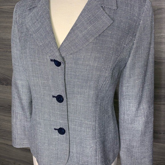 Pendleton Wool Blend Blazer Jacket Size 8 Petite - image 2